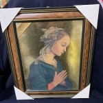 RELIGIOUS TIMBER FRAME MOTHER MARY (MADE IN ITALY)